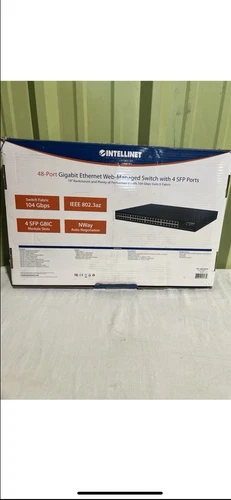 Intellinet 561334  48-Port Gigabit Ethernet Web-Managed Switch with 4 SFP Ports