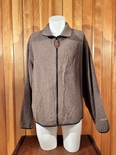 Woolrich Brown/Green 100 Wool Full Zip Blouson Style Bomber Jacket Mens XL