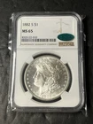 1882 s morgan silver dollar Ms 65 CAC