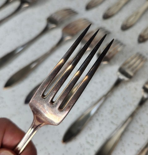 ADAM By 1917 Oneida Community - Lot Of 23 Glossy Silver Plate Flatware Pieces - Picture 6 of 12