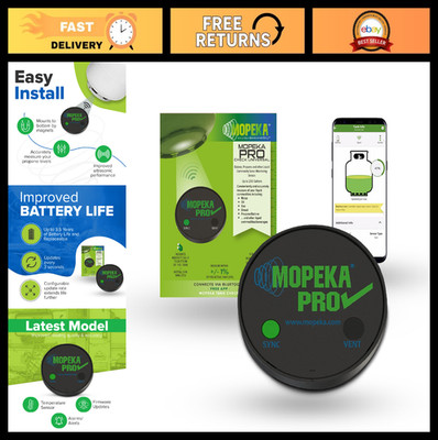 Universal Bluetooth Ultrasonic Sensor for Steel Propane Tanks - Water Level Moni