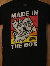 Super Mario Bros. 3 -  Made In The 80  s  - 2022 Black Shirt - 27  X 17.5  