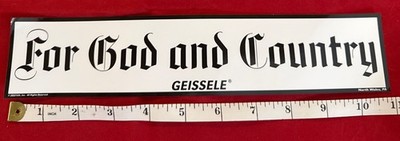Geissele Automatics For God and Country Trigger Vinyl Decal Sticker ...
