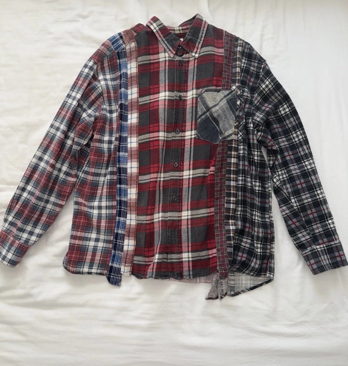 Rebuild By Needles 7-Cut Flannel - Multi-coloured- Size L