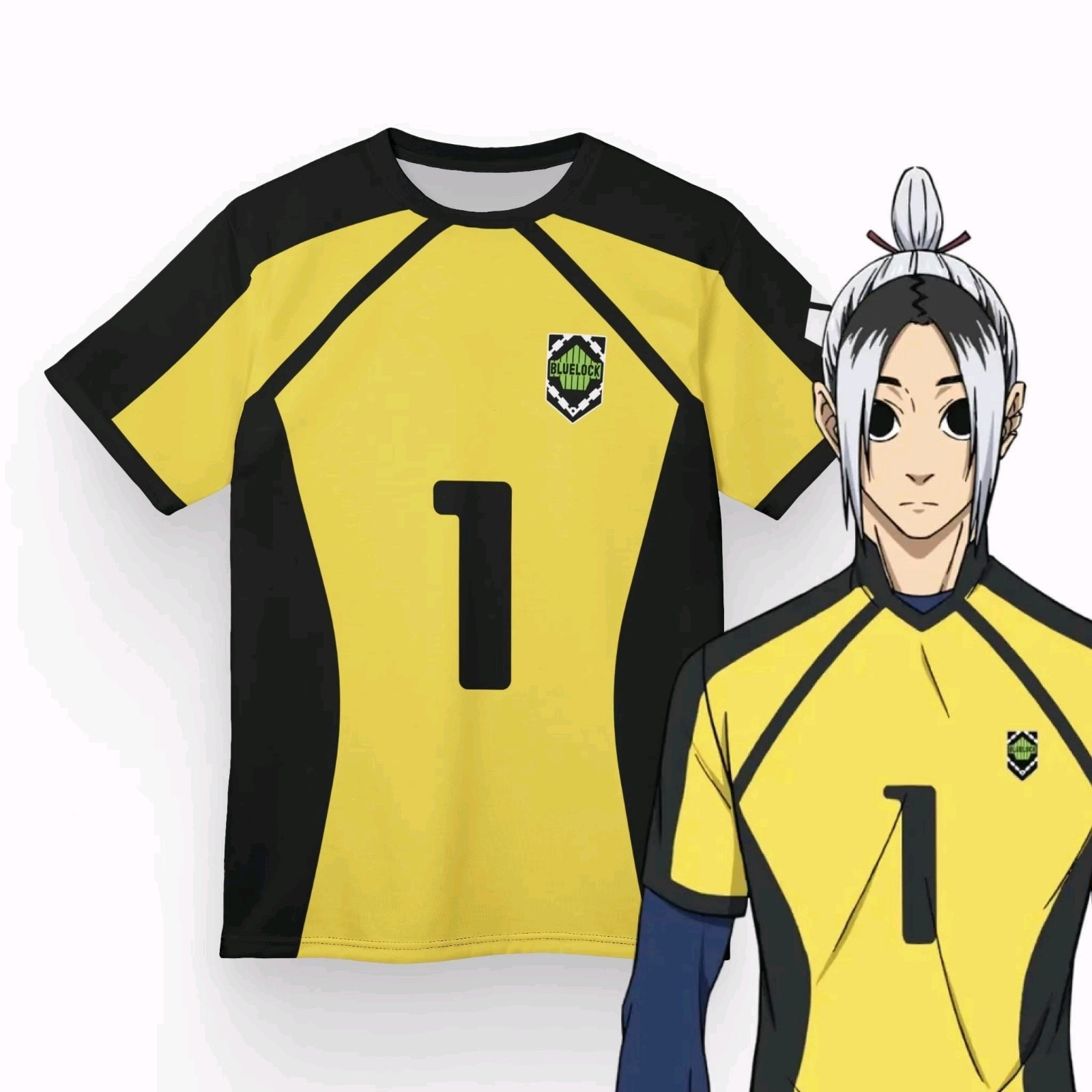 Maillot Blue Lock Bastard München coupe athlétique pour gardien de but de football