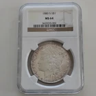1880-S Morgan Silver Dollar $1 San Francisco Mint NGC MS 64 Uncirculated Coin