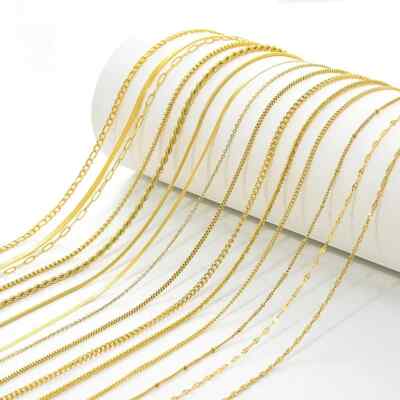 18K Gold und Silber Kette Halskette | verschiedene Modelle zur Auswahl | verschiedene Längen
