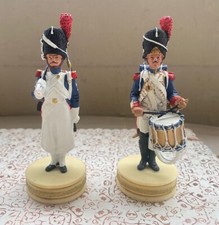 HN Francia, Napoleone, 2 soldatini piombo dipinti a mano, fanteria + granatiere