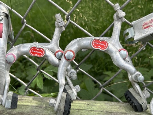 Altenburger Synchron Brake Caliper Lever Set Dual Pivot Sidepull Vintage 70s GB - Picture 4 of 10