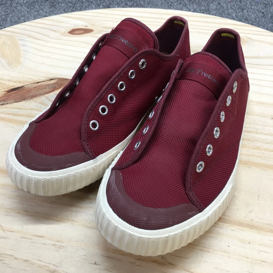 Zapatos Tretorn Mujer 8 Torneo Zapatillas con Cordones 473186-03 Tela Borgoña Foto 3 de 4