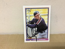 Lance Parrish Autographed Card - 1991 Bowman Baseball - California Angels
