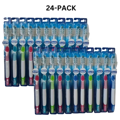 24-PACK Oral-B Complete Deep Clean Toothbrush, 35 Soft, Extra-long Power Bristle