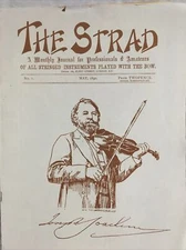 The Strad Magazine - May 1890 - Violin Strings -  Joseph Joachim