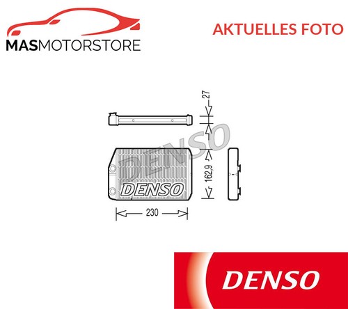 WÄRMETAUSCHER INNENRAUMHEIZUNG VORNE DENSO DRR09034 G FÜR FIAT DUCATO