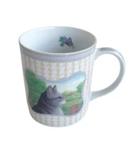 Cat Mug Cup by Lynn Hollyns Town and Country Collection Toscany Japan Kitty