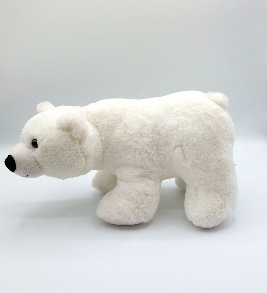 Peluche ours polaire blanc CRÉDIT AGRICOLE CA environ 37 cm doudou