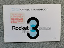 BSA 750 A75 ROCKET 3 OWNERS HANDBOOK أصلي المصنع 1969