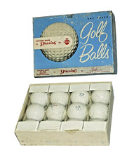 Vintage SPALDING Balfour GOLF BALLS in SEALED sleeves w/ Original Case Box RARE