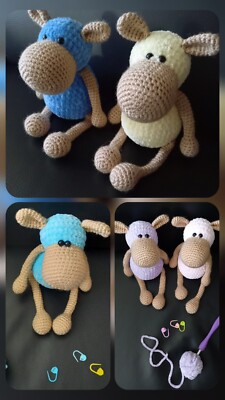 Häkeln handgefertigtes Schaf superweich niedlich gestricktes Schafspielzeug Amigurumi