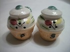 Vintage Basket with Flowers Salt & Pepper Shakers - 2 " Tall   — photo 3
