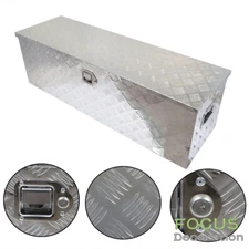 48" Aluminum Truck Pickup ATV Camper Tool Box Trailer Flatbed RV Storage w/Lock