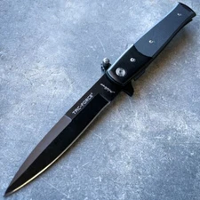 8.5" TAC FORCE STILETTO SPRING OPEN ASSISTED TACTICAL FOLDING POCKET KNIFE G10