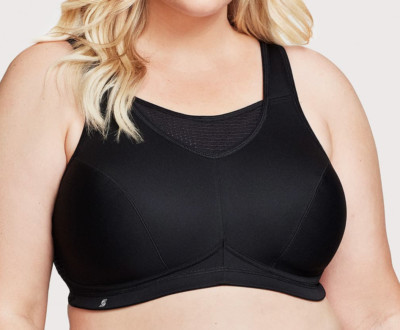 Glamorise Sport 40G USA (40F UK) No-Bounce Camisole Elite Bra 1067 NWOT Black