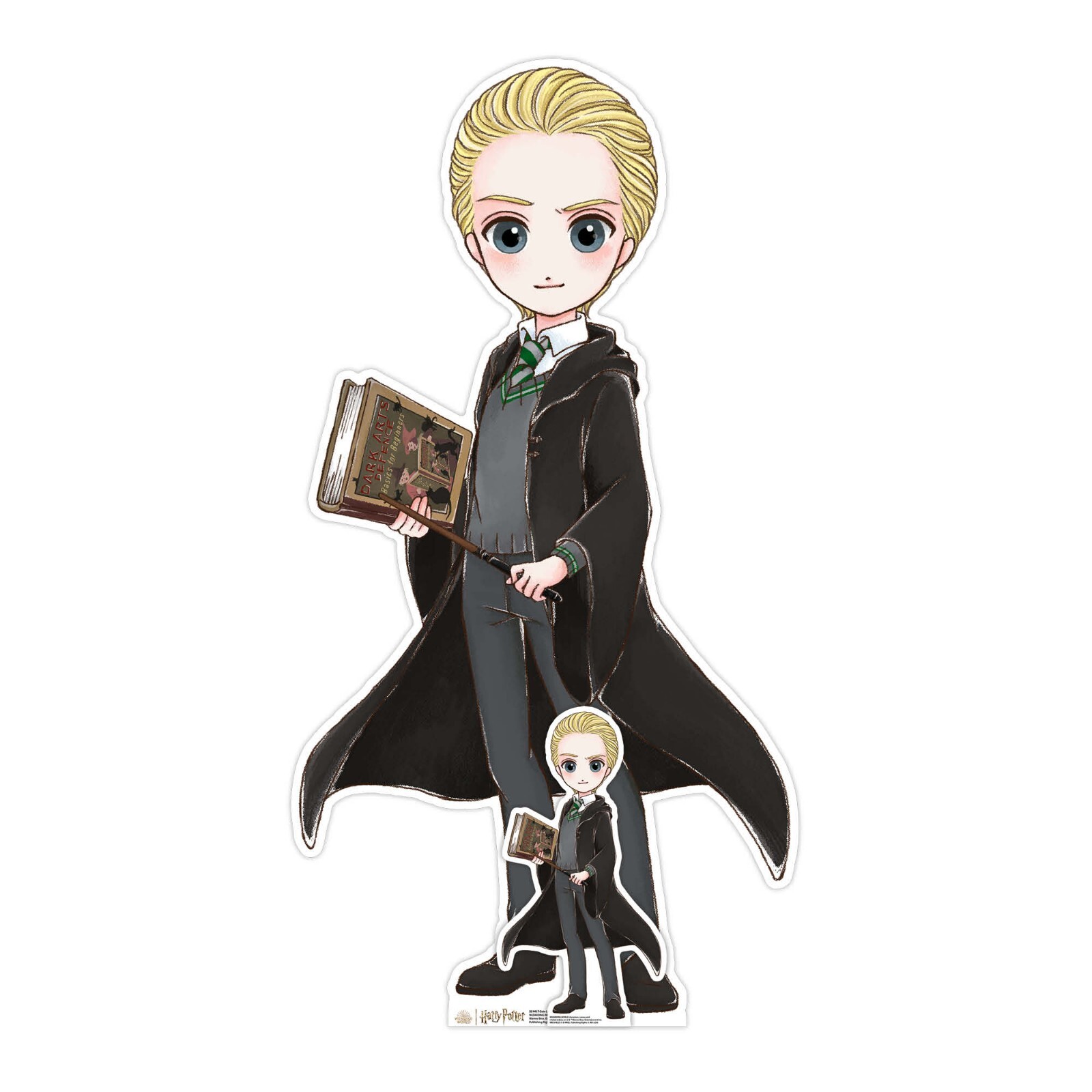 Draco Malfoy Cartoon Mini Cardboard Cutout Official Harry Potter - Free Tabletop