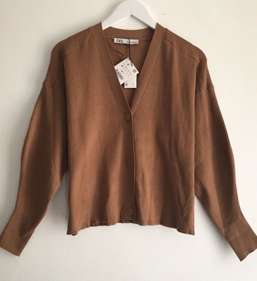 zara ribbed cardigan