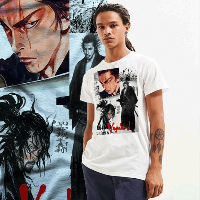 Anime T-shirt Samurai Japanese Warrior Class Bushido Code Ronin Edo Era tee