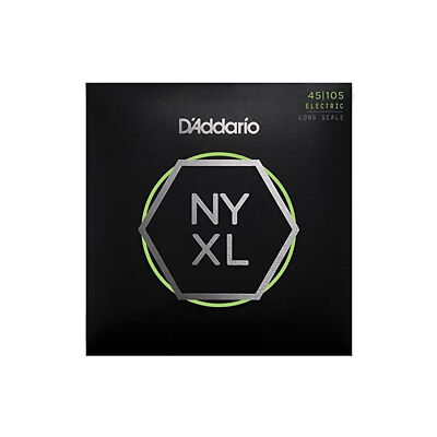 D'Addario NYXL45105 Bass Guitar Strings, Light Top Med Bottom 45-105 Long Scale