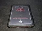 Video Checkers CX-2636 Red Text ATARI 2600 EXMT condition game cartridge