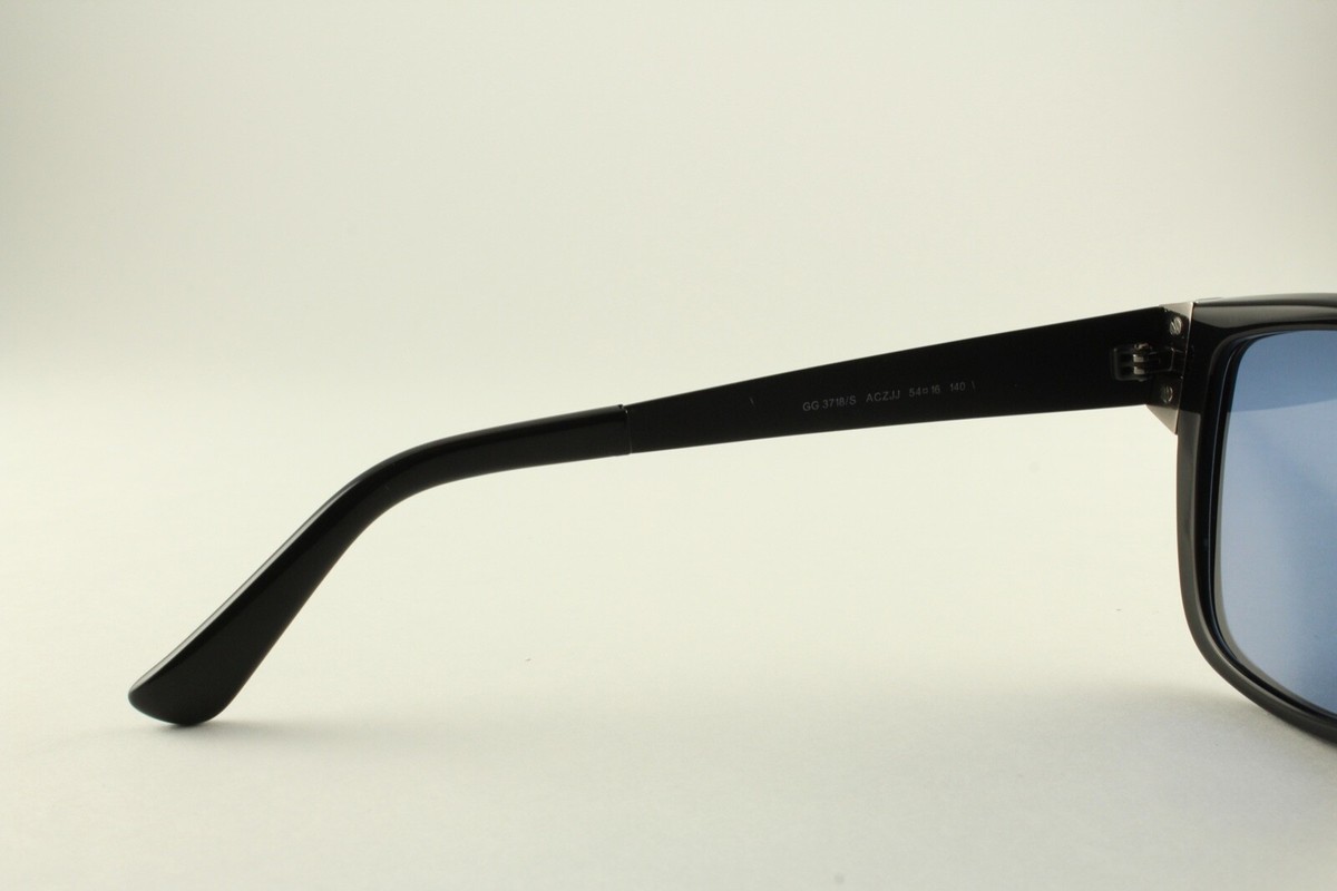 Rare Authentic Gucci GG 3718/S ACZJJ Black Blue 54mm Sunglasses