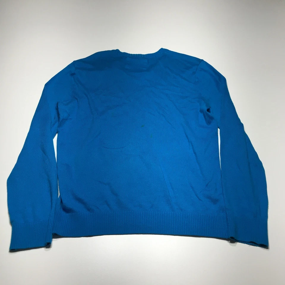 Suéter Hollister Para Hombre Talla S Cuello en V Ligero Azul Brillante Pullover Foto 2 de 4