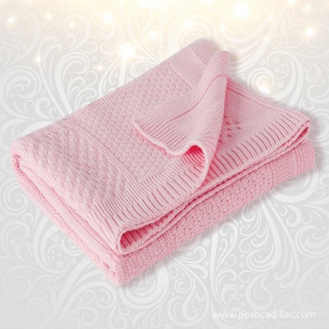pink pram blanket
