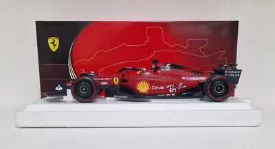 BBR Modellauto 1:18 Ferrari F1-75 Leclerc GP Bahrain 2022 Rot Winner - Bild 1 von 4