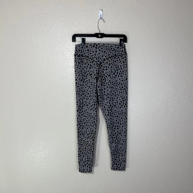 Leggings Balance Athletica Mujer Gris Medio Negro Punteado Gimnasio Entrenamiento Yoga Foto 3 de 4