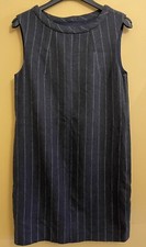 Mango Suit EU Women's Size XS Grey Striped Dress