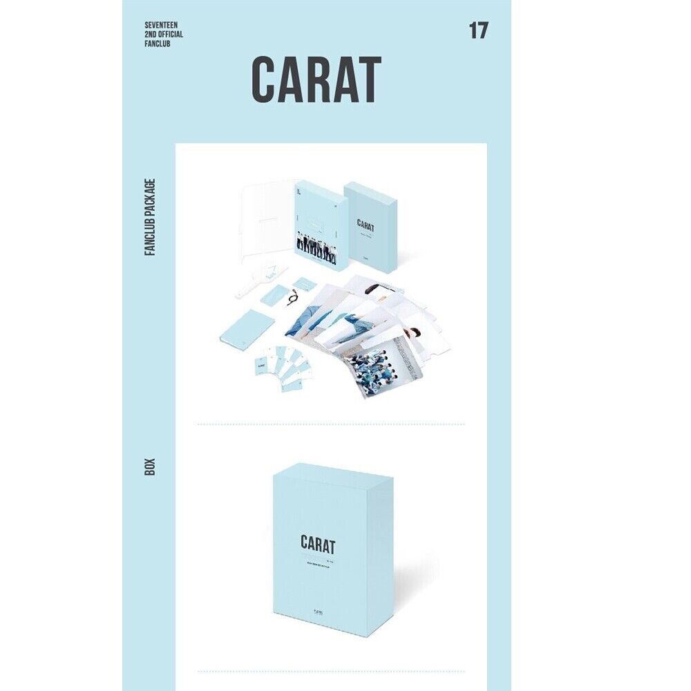 SEVENTEEN 2nd Official Fanclub CARAT Term Membership Kit + Free Tracking  Number