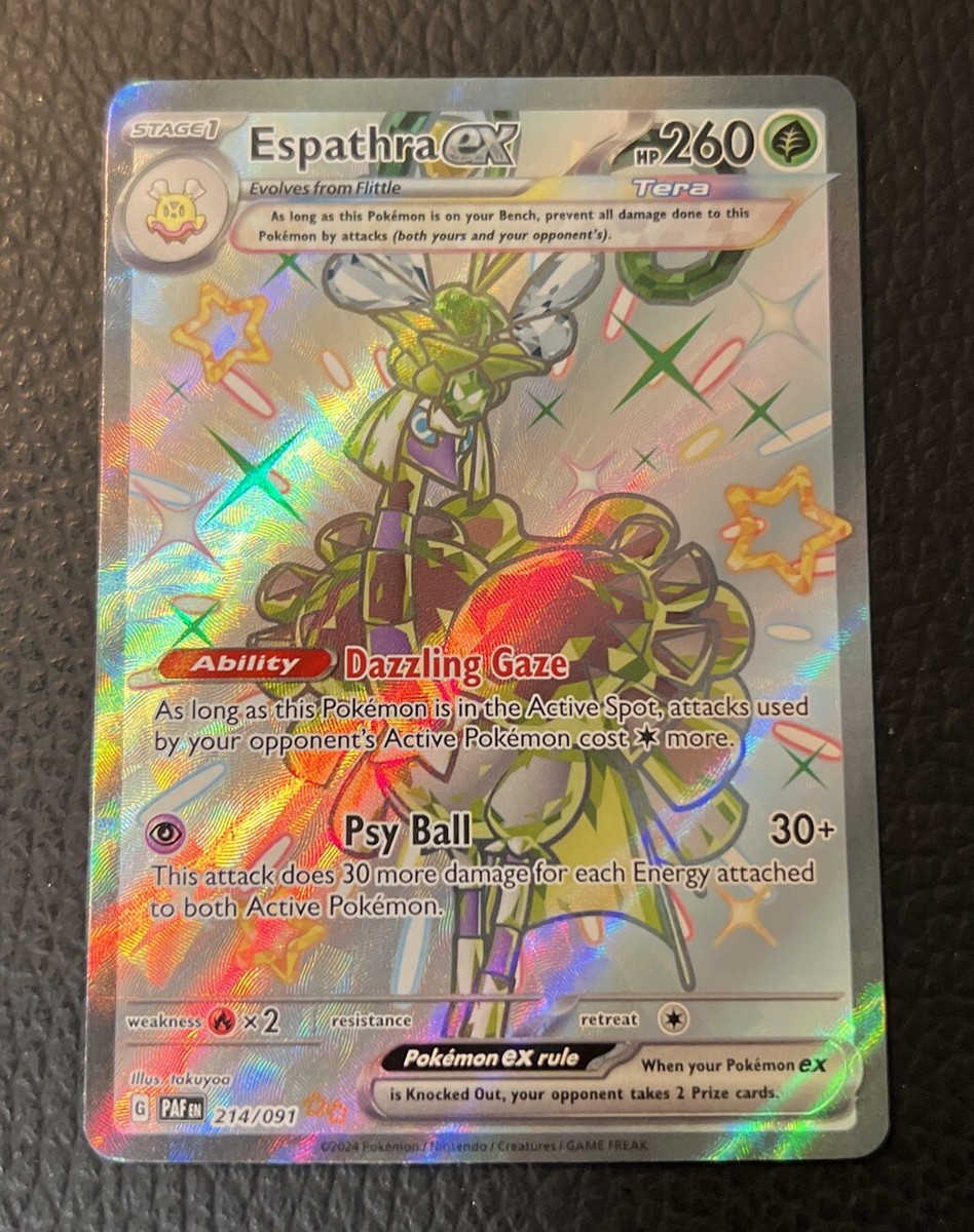 Pokémon Espathra ex Scarlet & Violet Paldean Fates 214/091