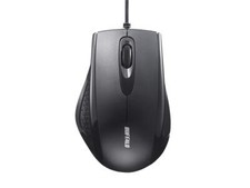 Buffalo bsmru050bk Wired 3 Button IR Optical Mouse Black Parent blkNEW