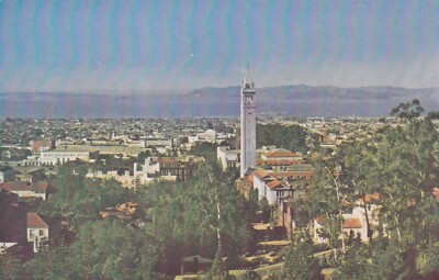 Berkeley CA-California, University of California Campus,Aerial view Postcard