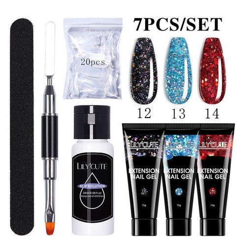 Set Gel Unghie 6W Lampada LED Set Completo Manicure Vernis Semi Permanente Prolunga Rapida - Foto 93 di 95