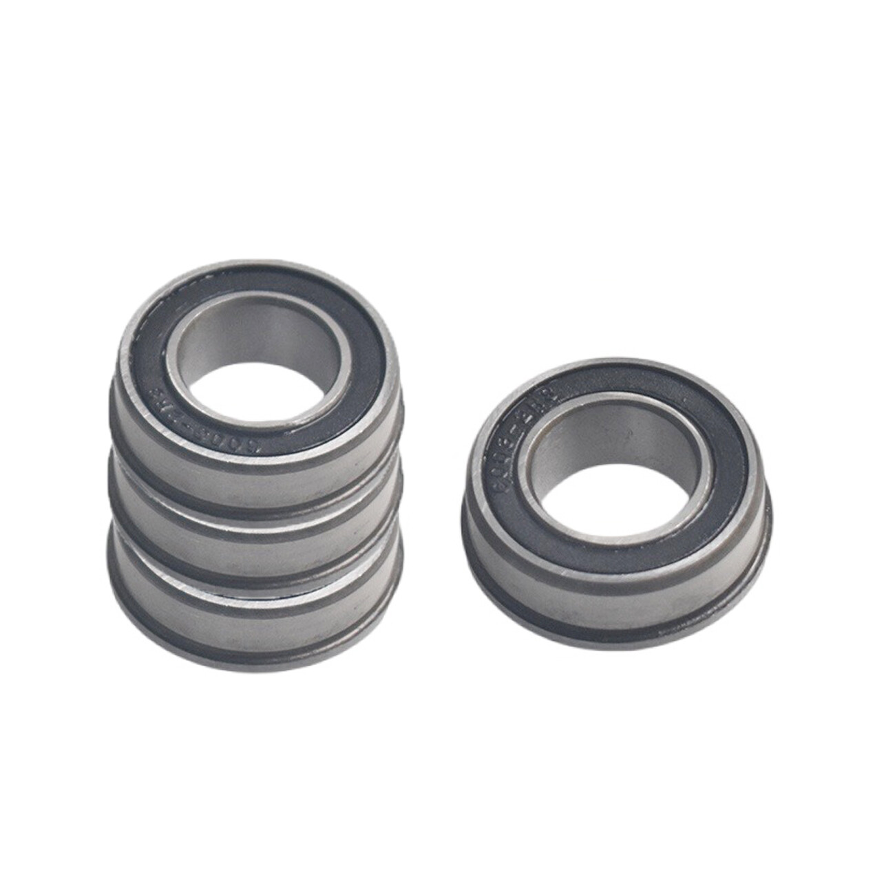 4pcs Lawn Mower Wheel Bearings - Replacement Steel Ball Bearings For Front & Rear Wheels