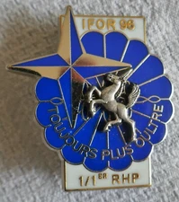 Insigne Opex, 1/1  Régiment de Hussards Parachutistes / IFOR. 96