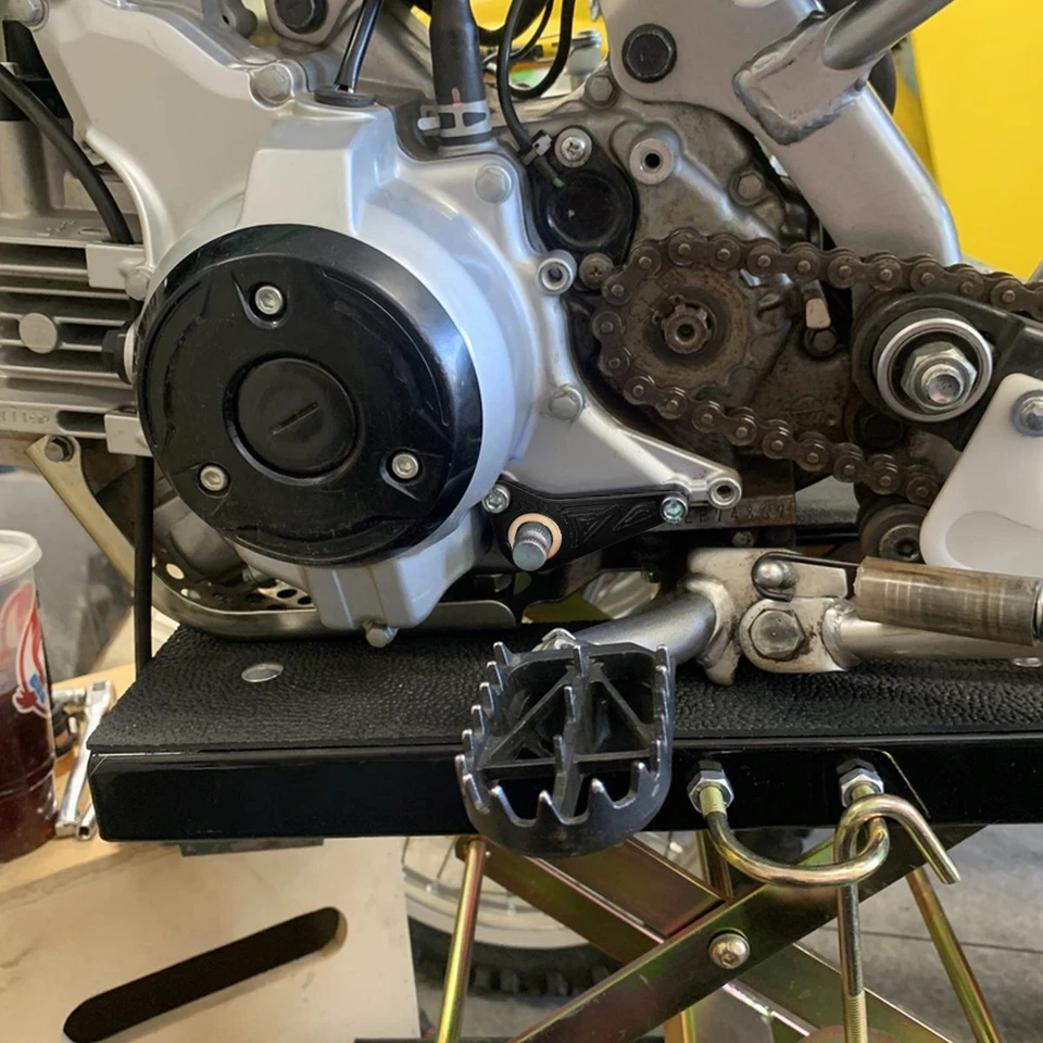 Shift Shaft Brace + Front Sprocket Guard Chain Cover For Kawasaki KLX110/L 02-21 - Image 3 of 4