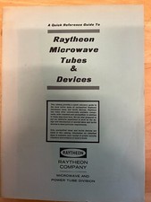 RAYTHEON MICROWAVE TUBES AND DEVICES REFERENCE GUIDE  rare vintage