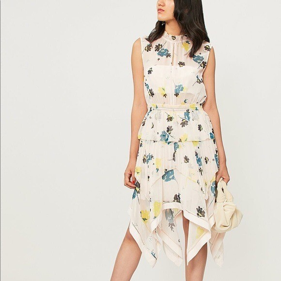 blue medium dress Royal One Shoulder Cut Out Midi Color:Baby Yellow GENDER_womenswear Not Fitted Velvet blue 🧿, I