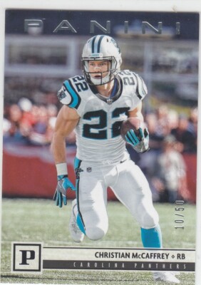 2018 Christian McCaffrey Panini SILVER KNIGHTS Parallel #41 - 49ers Panthers