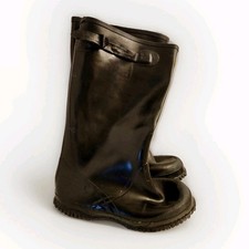 Stivali Dur-Abel Steel Shank neri alti 16" in gomma misura 8